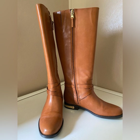 Ralph Lauren Jakayla Womens Burnished Leather Riding Boots Polo Tan Size 6 - Picture 8 of 15